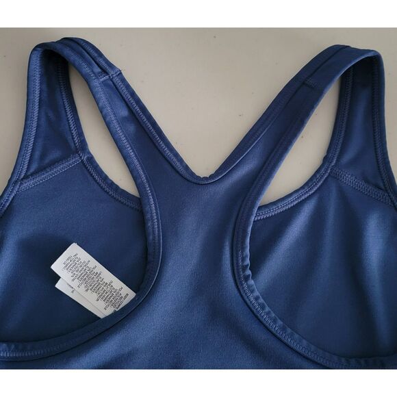 Nike Dri-Fit Women's S Athletic Wireless Unpadded Sports Bra Blue Pre-Owned‎ - Picture 8 of 12